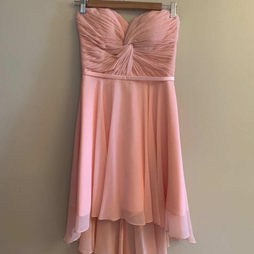 Peach cocktail dress